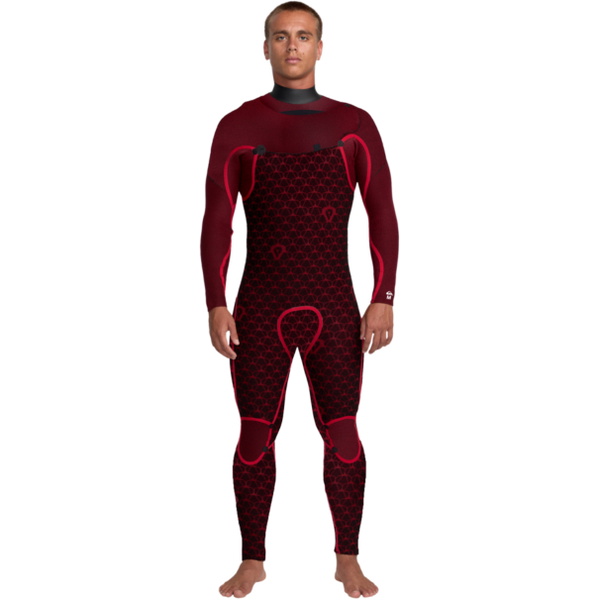 2026 Quiksilver Mens Marathon Sessions 4/3mm Chest Zip Wetsuit 25AW213503 - Black